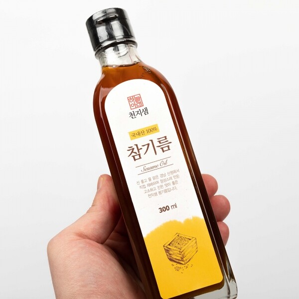 산엔청쇼핑몰,[정기구독] 국내산 참기름 300ml 1병[단품] _천지샘