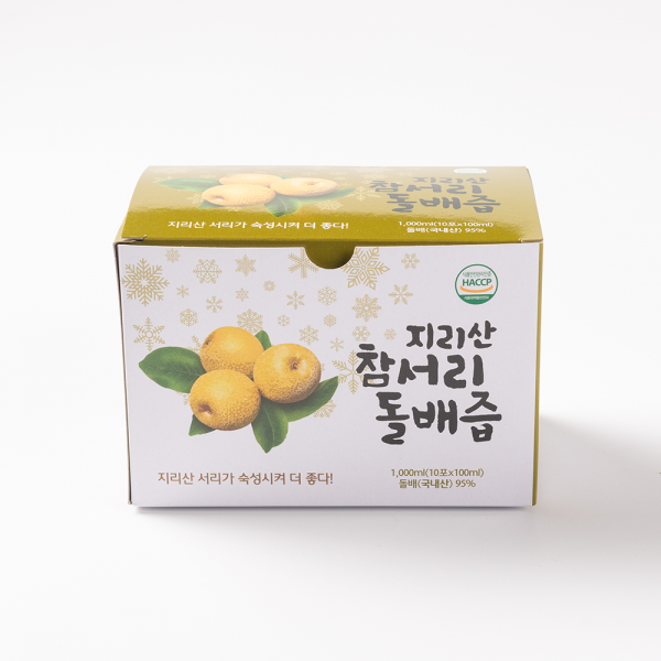 산엔청쇼핑몰,지리산 참서리 돌배즙 100ml 30포/40포 _지리산 참서리돌배